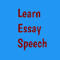 Learn Essay Speech