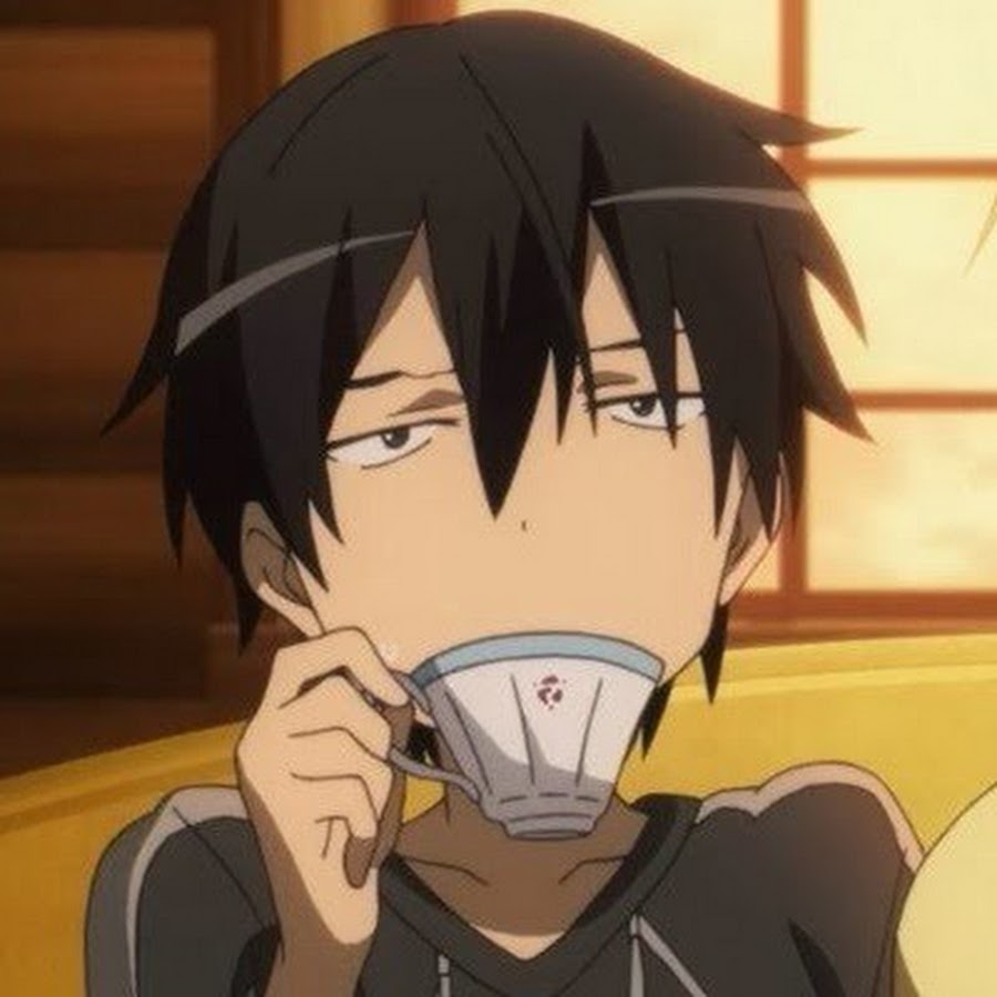 Кирито пьёт чай