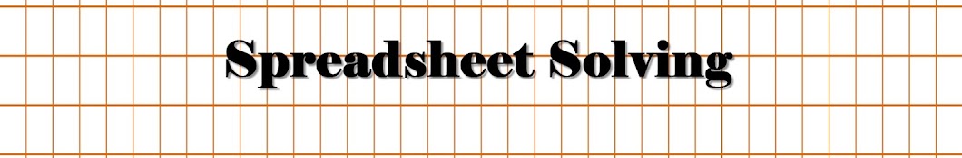 Spreadsheet Solving