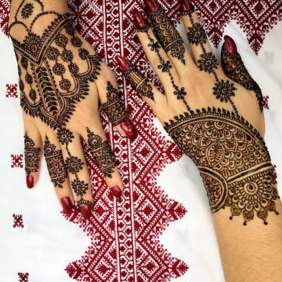 نقش الحناء المغربي مع هناء Henna art with hanae @hennaartwithhanae8186