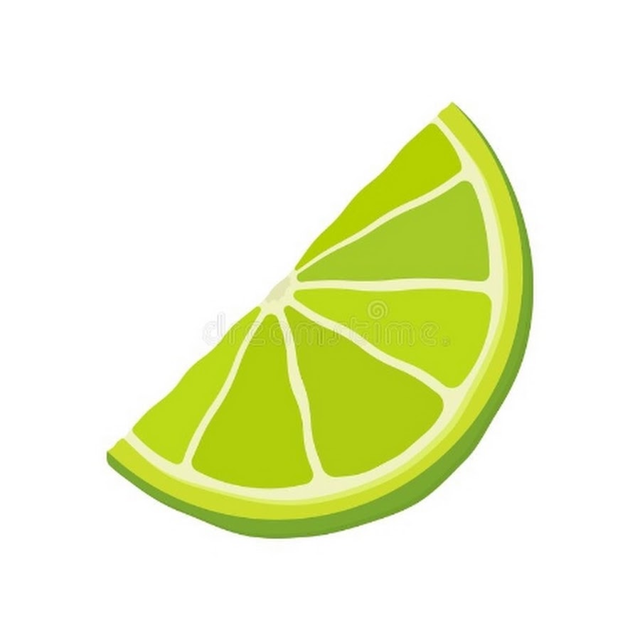 Wedge of Lime isolated