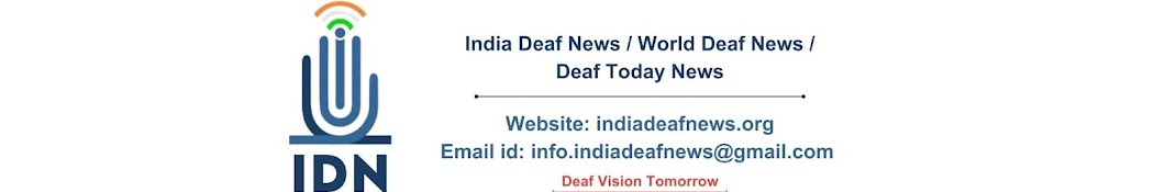 India Deaf News Banner