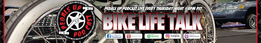 Pedals Up Podcast Banner