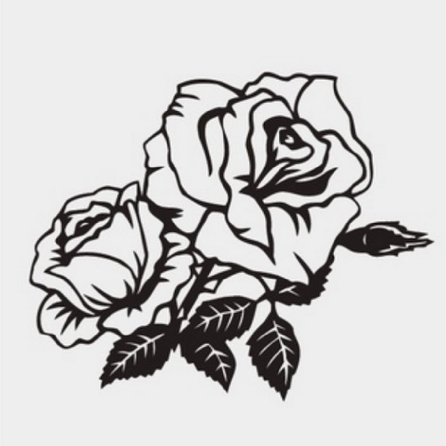 Векторное тату розы
