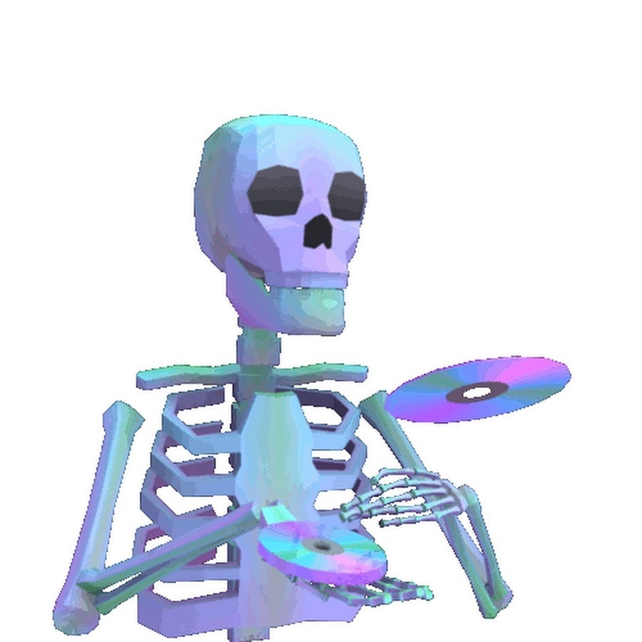Vaporwave Skeleton