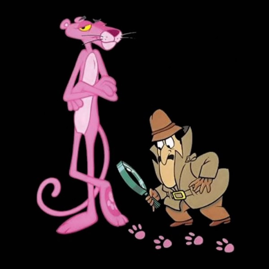 Розовый мультикам. Розовая пантера сыщик. Pink Panther герои мультфильма. Розовая пантера детектив. Розовая пантера мультфильм детектив.