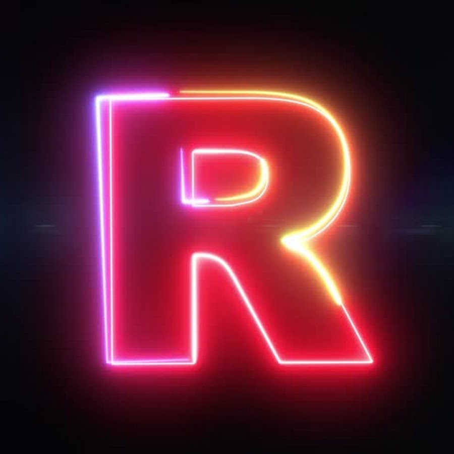Неоновая буква r