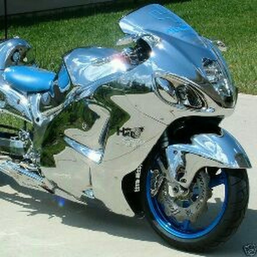 Хром мотоциклы. Suzuki Hayabusa хром. Suzuki Hayabusa синяя. Suzuki Hayabusa трайк.