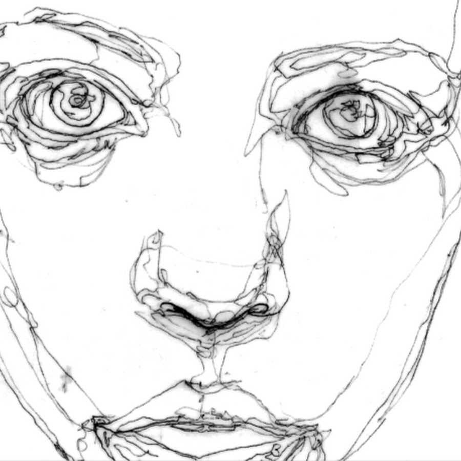 Graphic face drawing
