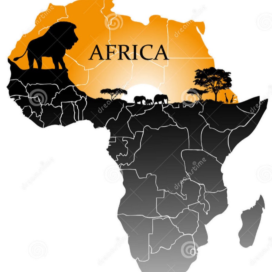 Африка на белом фоне