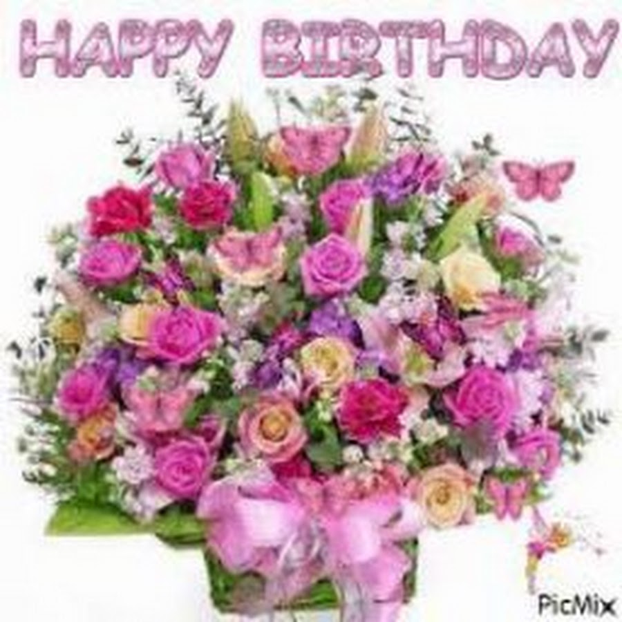 Happy Birthday Flowers gif