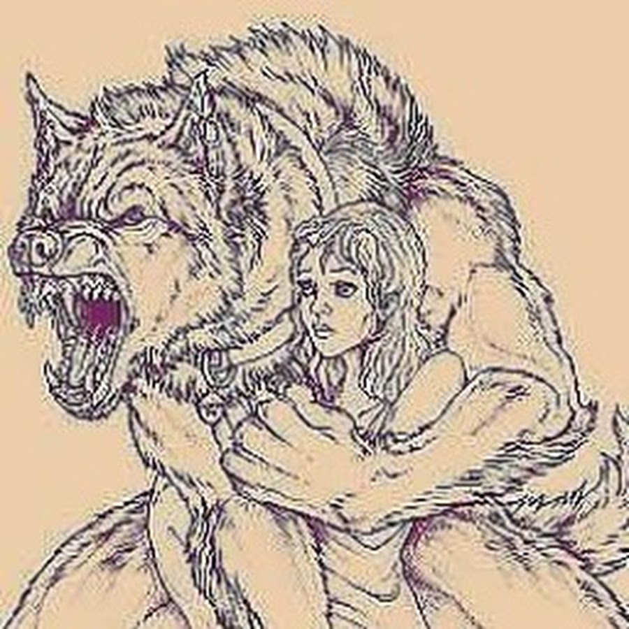 Человек волк рисунок