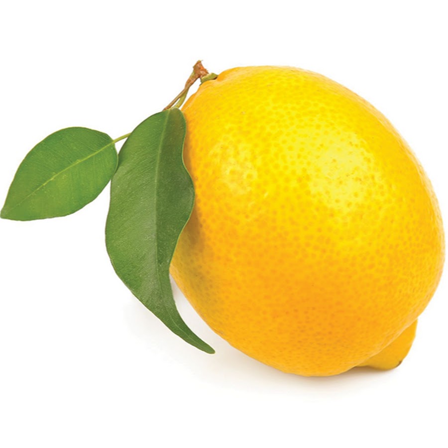 Лимон на белом