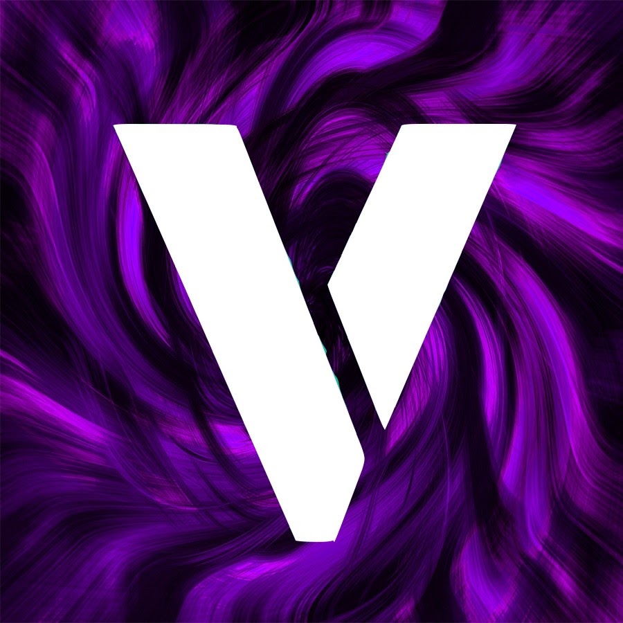 Фиолетовая буква v