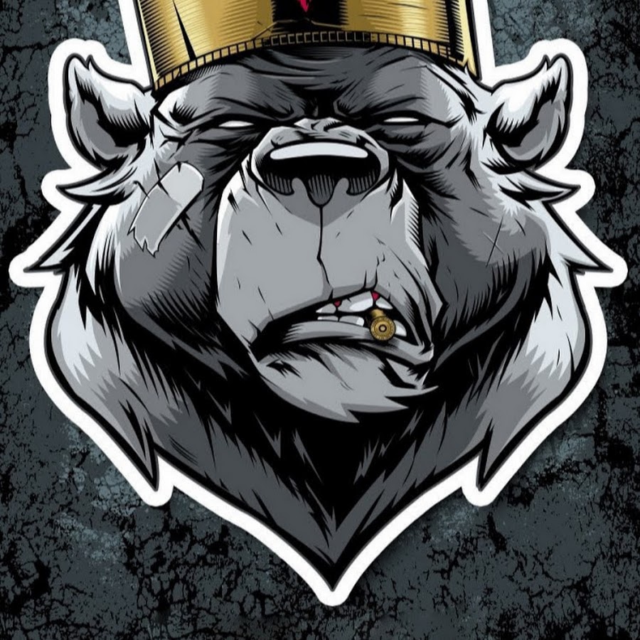 Логотип медведь с короной