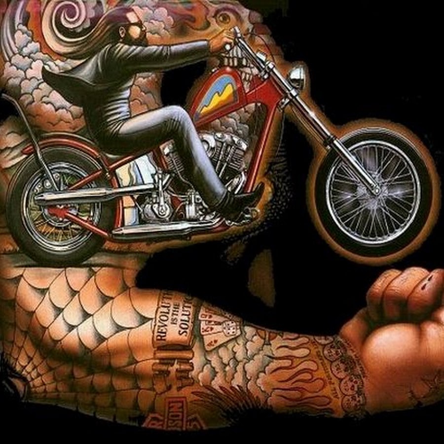 Татуировки в байкерском стиле