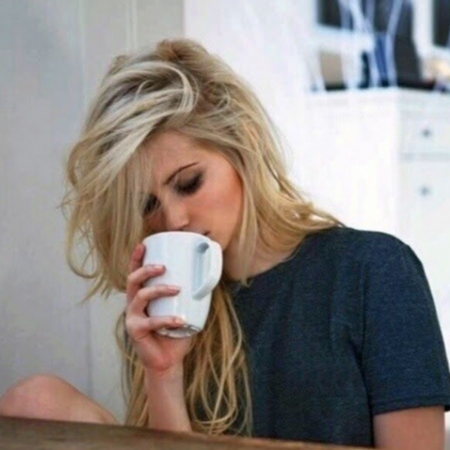 фото блондинок с кофе