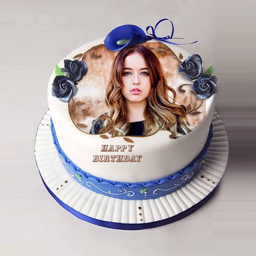 Happy Birthday Cake With Name And Photo - YouTube