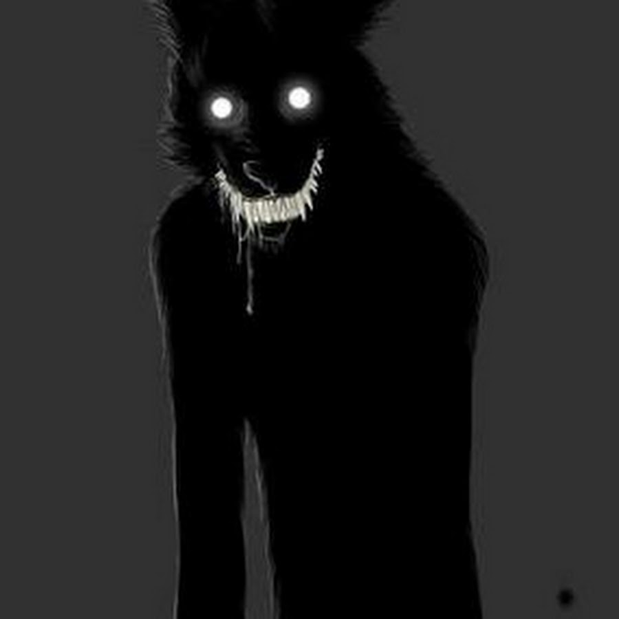 Страшный кот в темноте