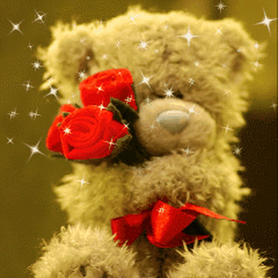 Тедди с цветком