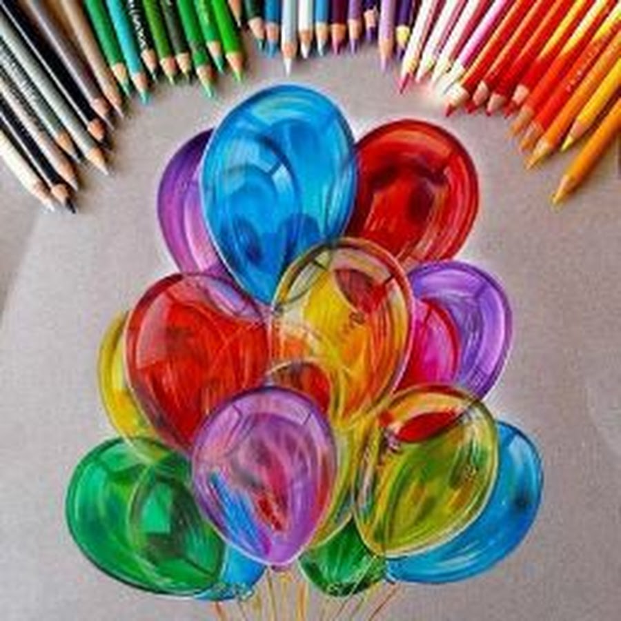 Рисование воздушными шариками с краской