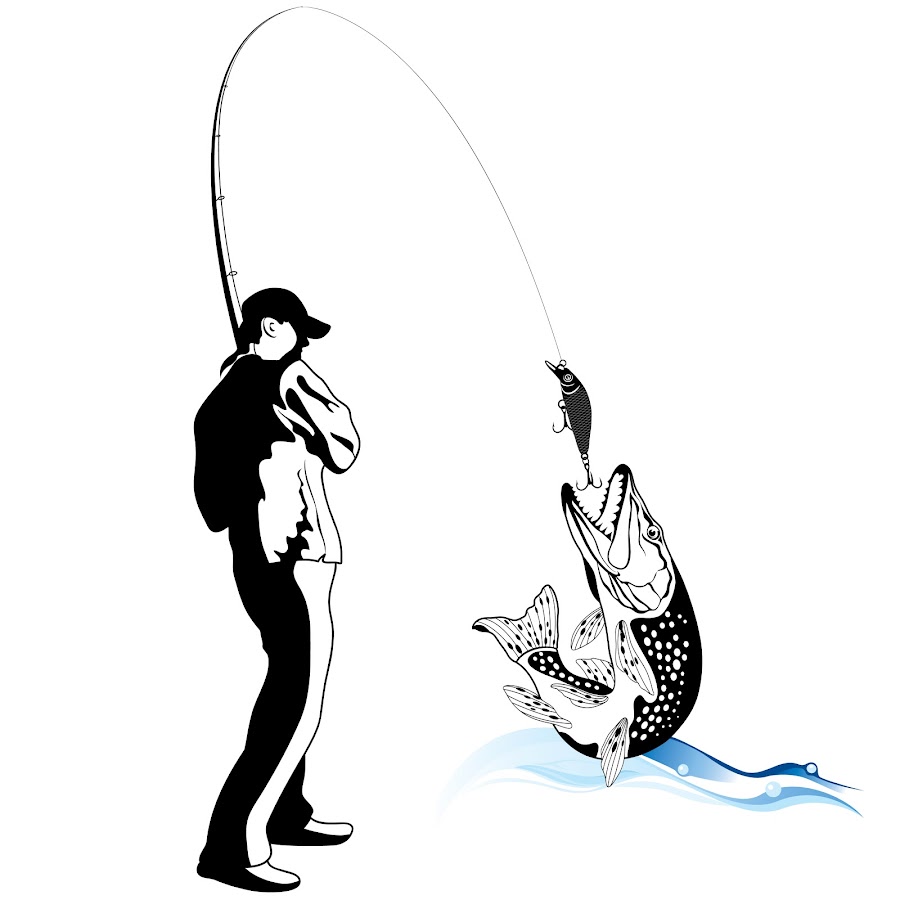 Логотипы рыболовов спиннингистов