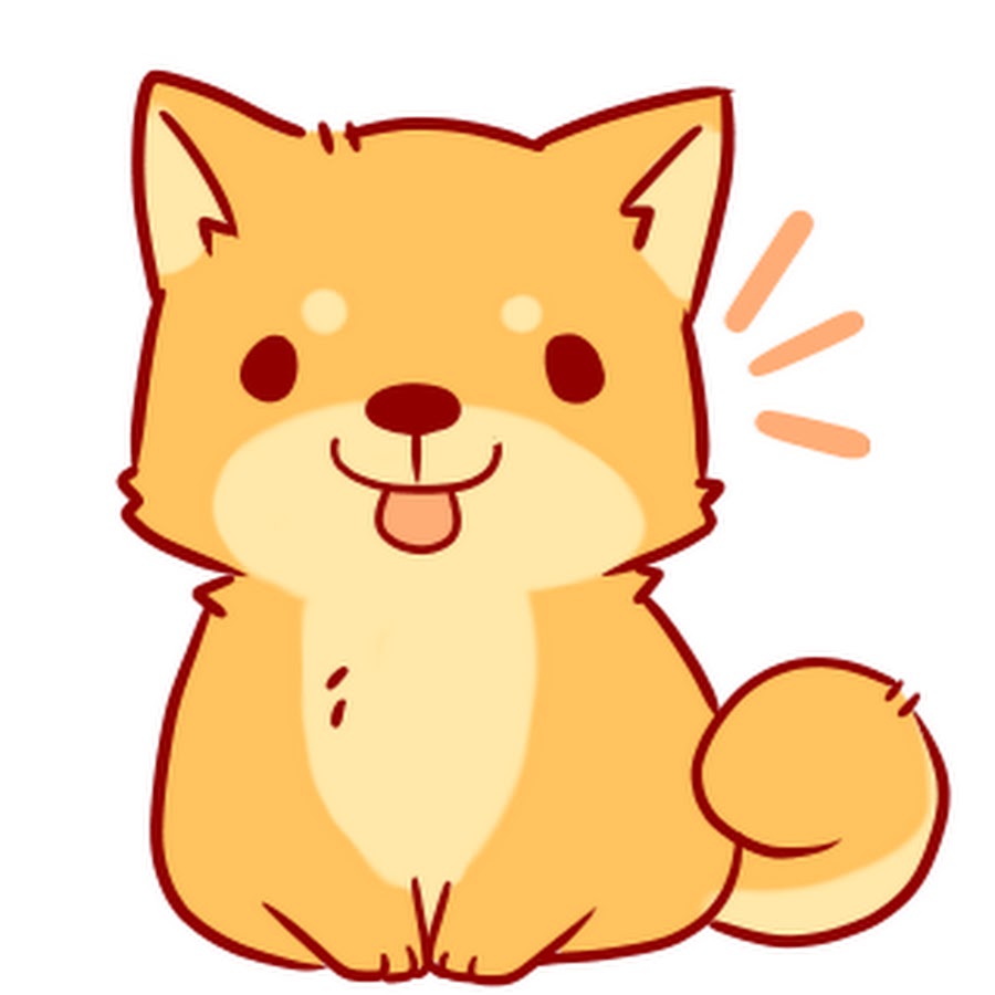 Cute animals draw Shiba