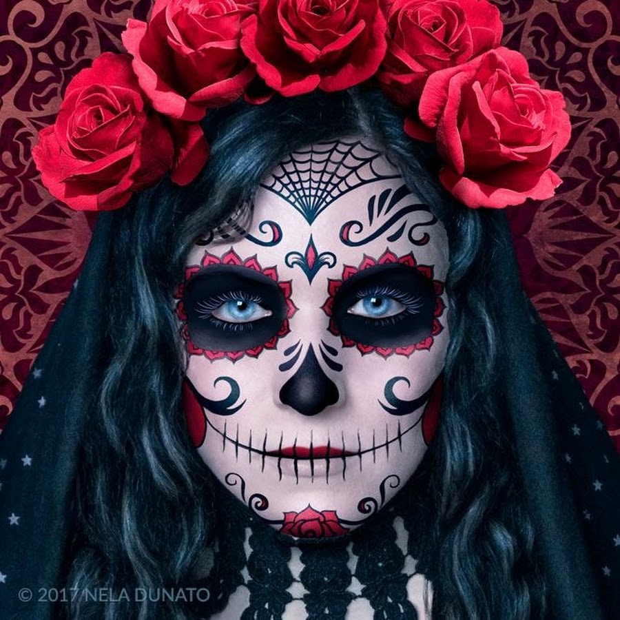 День мертвых в мексике рисунки на лице