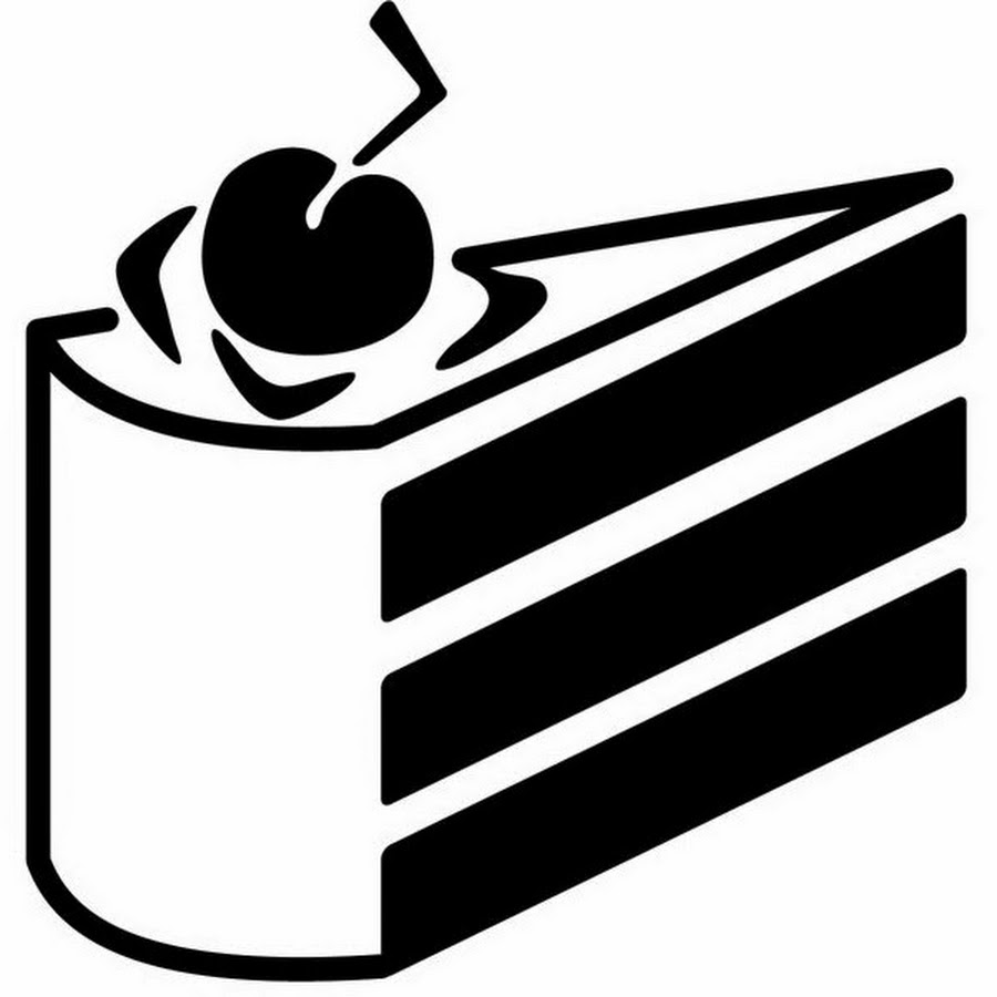 Кусочек торта вектор