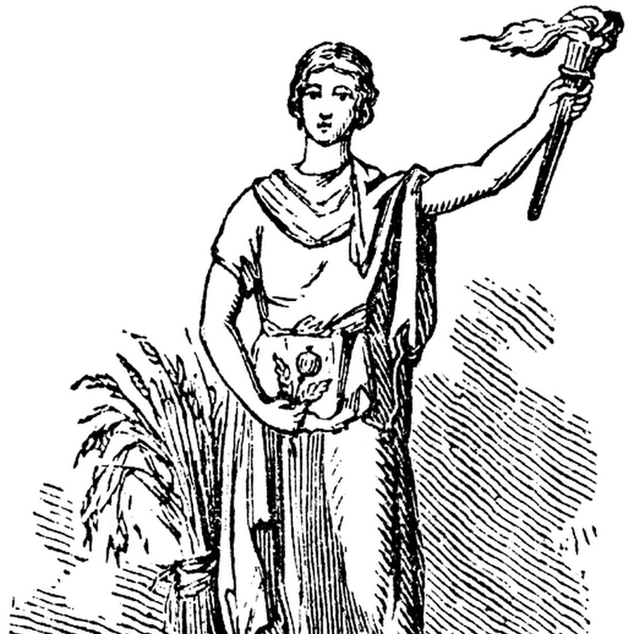 Богиня Церера в древнем Риме рисунок