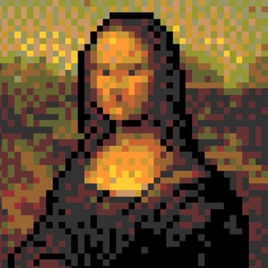 Джоконда пиксель арт