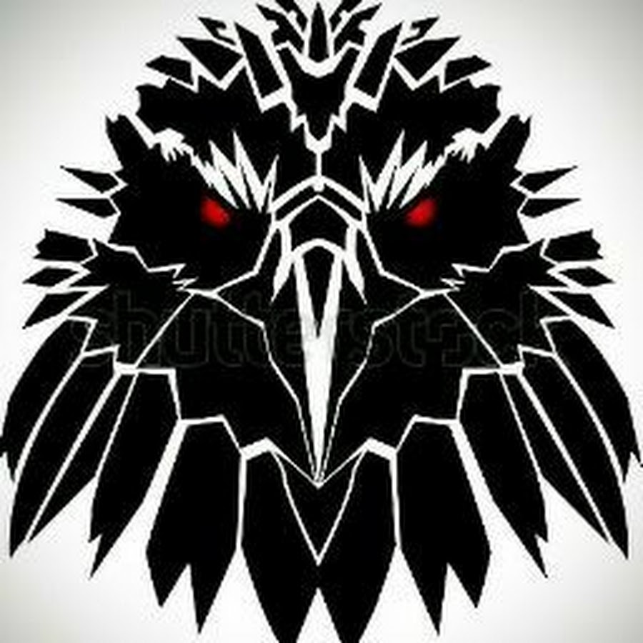 Голова ворона логотип