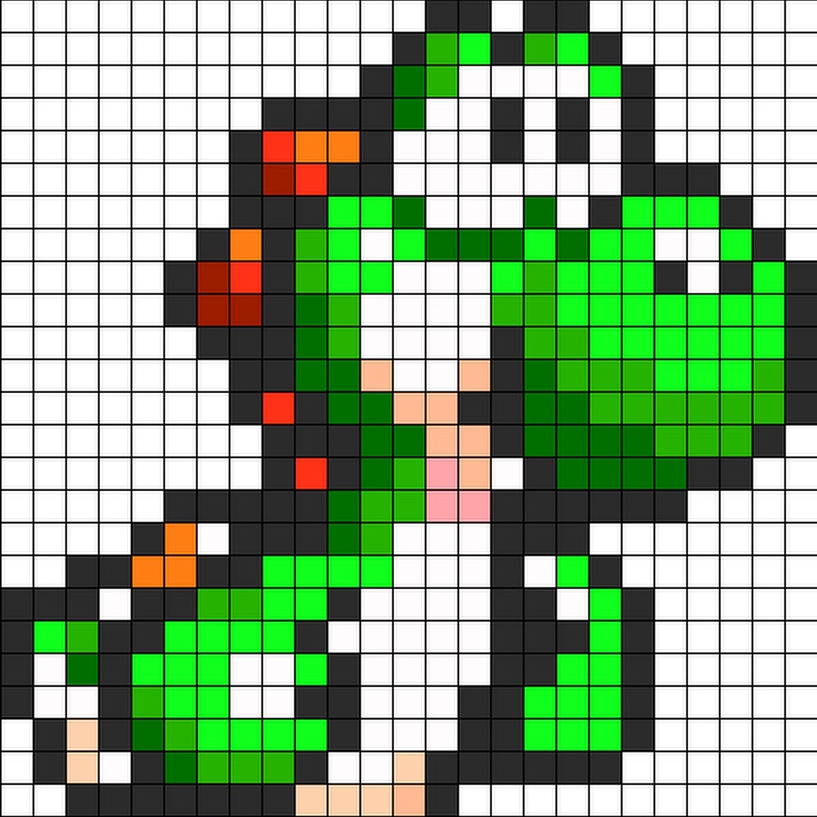 Марио Йоши пиксель