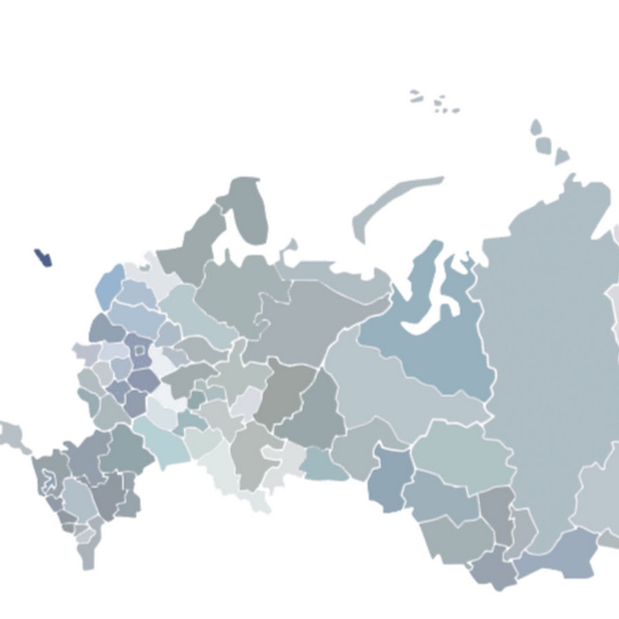 Карта россии серая