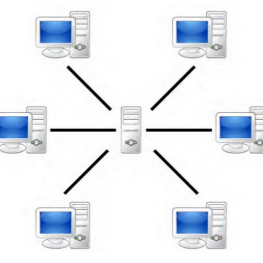 Схема одноранговой локальной сети