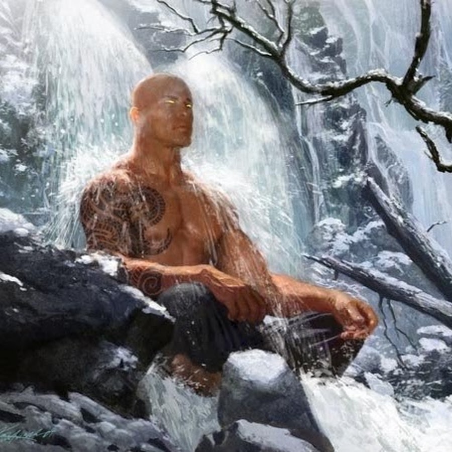 Монах медитирует арт фэнтези