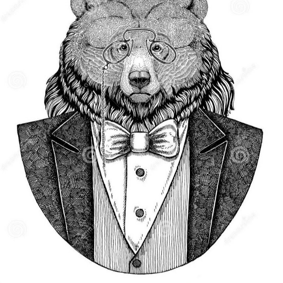 Медведь в пиджаке и галстуке