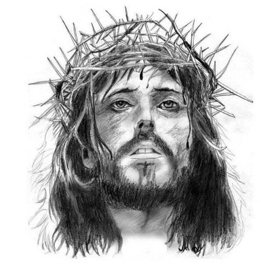 эскиз татуировки иисуса