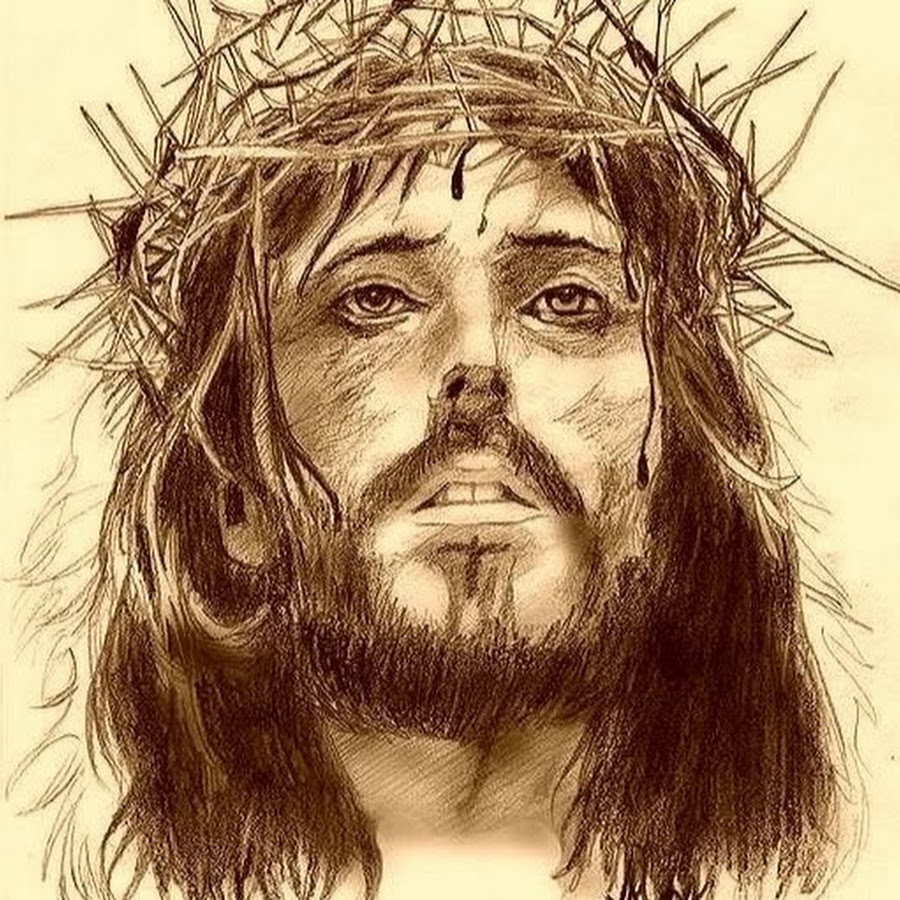 Эскиз рисунка христа