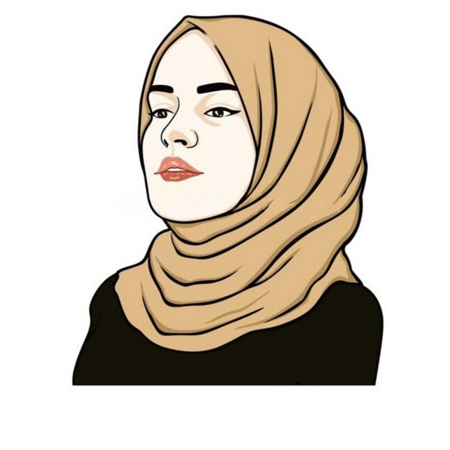 Beautiful girl Hijab vector