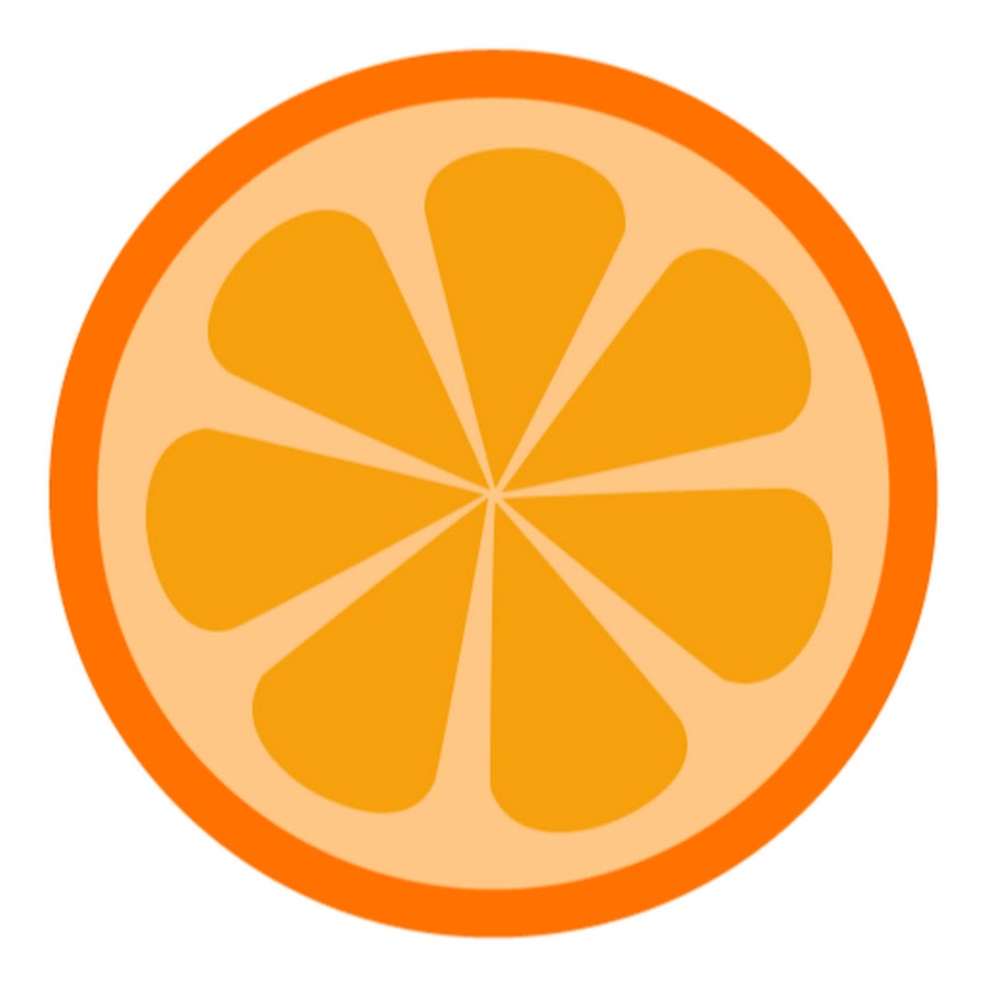 Апельсин стикер