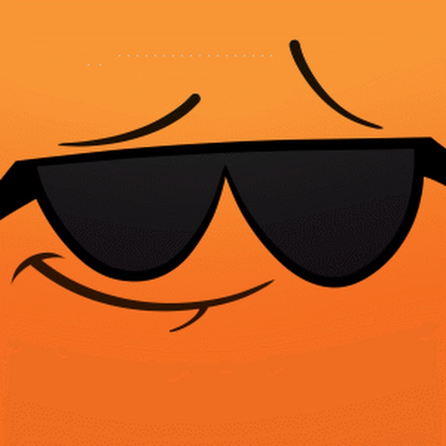 Оранжевый смайлик в очках