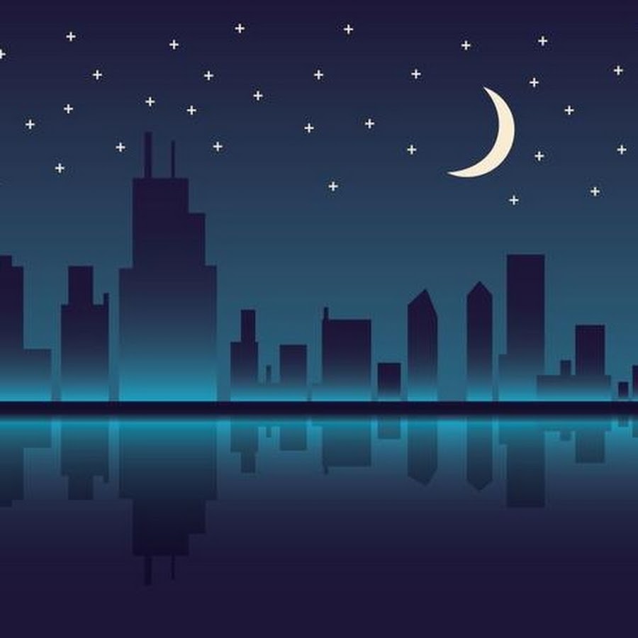 Векторная Графика ночь. Город ночью рисунок. Вечер вектор. Картинка ночного города в векторе. Flat night