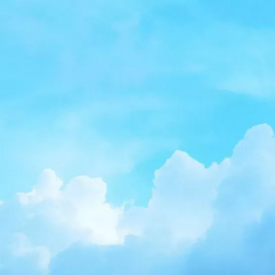 Голубое небо акварель