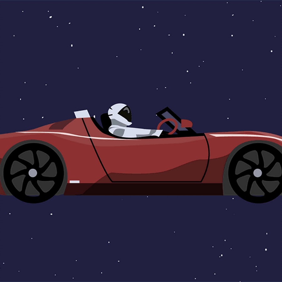 Песня машина летит. Илон Маск Тесла в космосе. Космические машины. Автомобиль в космосе.