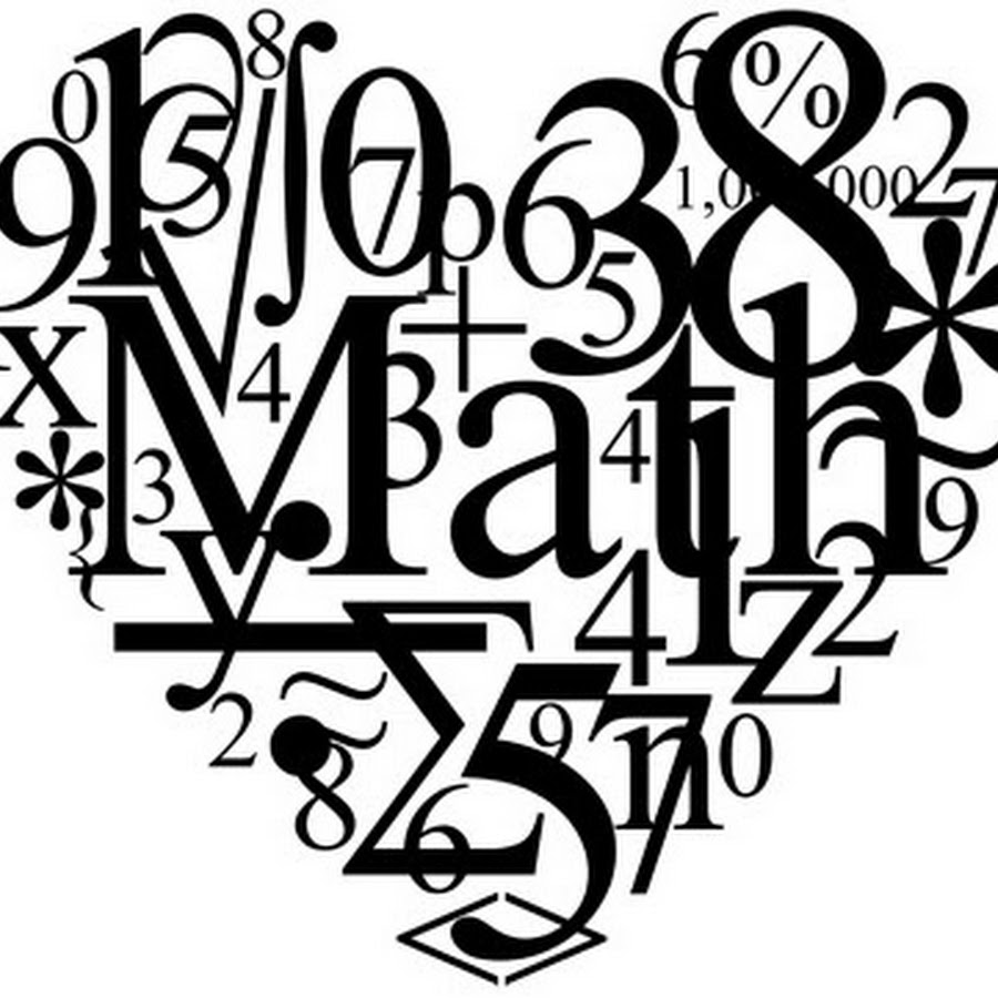 Сердце из математических символов