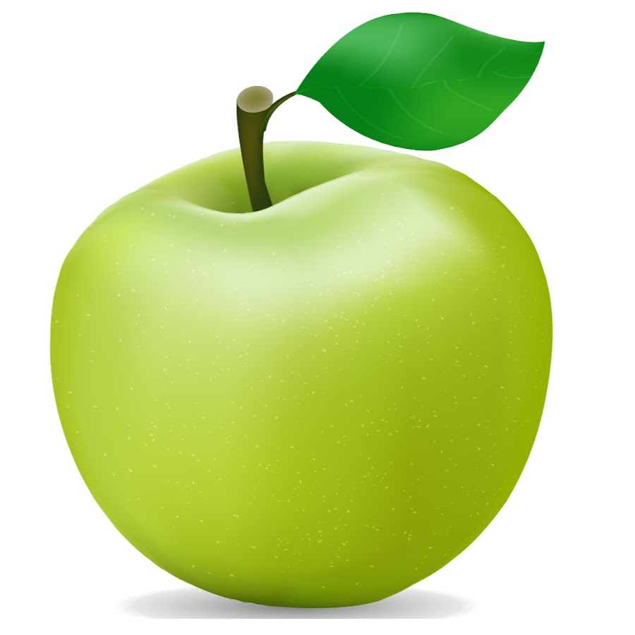 Зеленое яблоко вектор