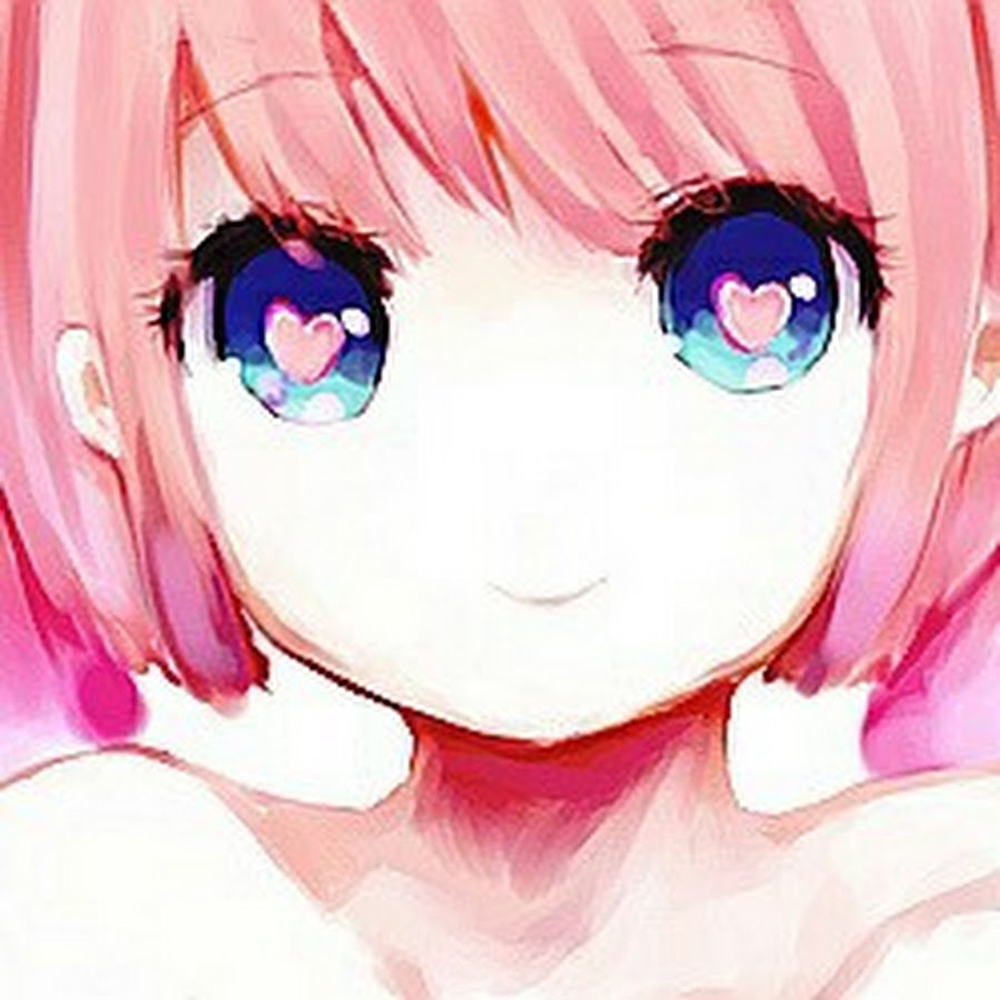 Розовые глаза аниме