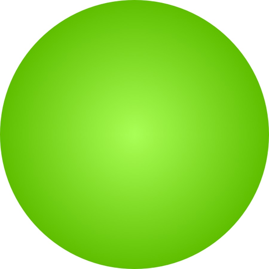 Зеленый круглый