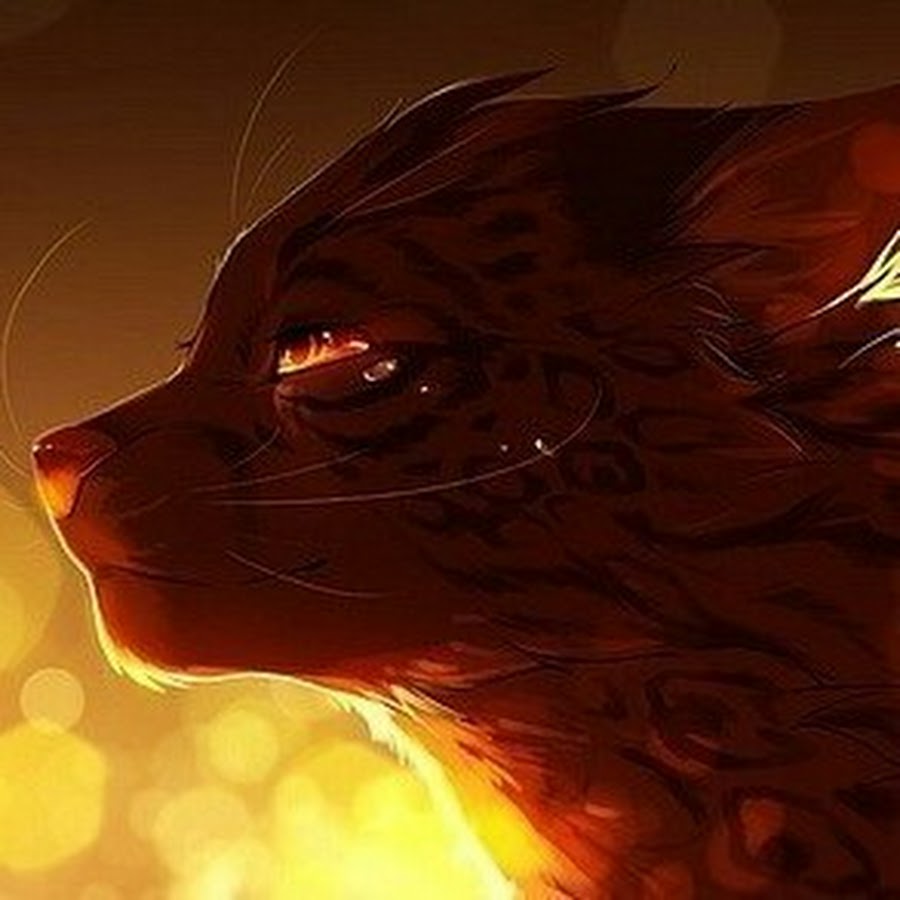Огненный котенок арт
